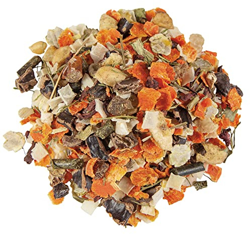 Schecker Nourriture pour chien - Mélange de légumes et de fruits - Sans céréales - Complément Barf optimal - 2 kg - Flocons de légumes avec fruits