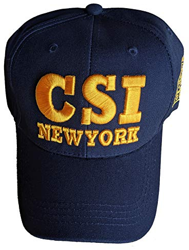 CSI Crime Scene Investigator Logo Law Enforcement Baseball Cap Hat Navy Blue Offizielles Lizenzprodukt von New York City