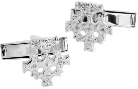 Ostsee-Schmuck Herren-Manschettenknopf 925/000 Sterlingsilber mit Bernstein