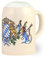Bavariashop Bierkrug Bayern • Bierkrug 0,5 Liter mit Wappen • Hochwertiger Bier-Steinkrug als Geburtstagsgeschenk für Männer