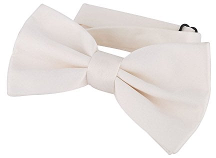 DonDon Fliege Schleife Elfenbein bereits gebunden verstellbar