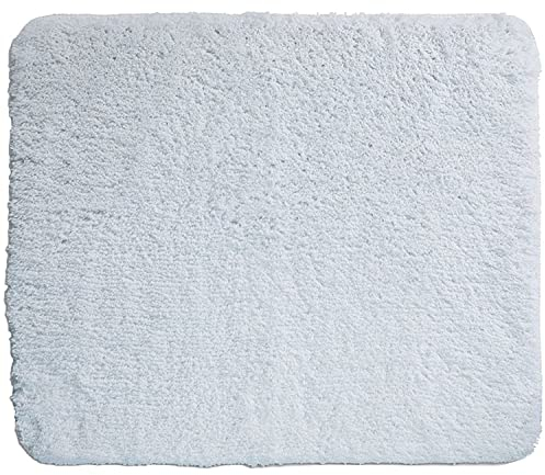 Kela Badematte Livana 65x55cm aus Polyester in weiß, 55 x 65 x 0.8 cm