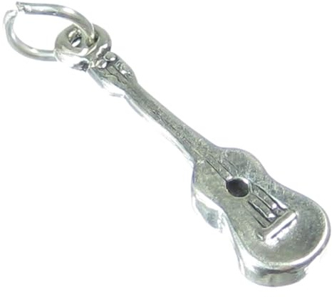 Ukulele Sterling Silber Charm .925 x 1 Ukulelen Musik Charms
