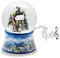 Schneekugel Weihnachten Nostalgische Winterzeit mit Spieluhr Jingle Bells 140 mm hoch - 20274