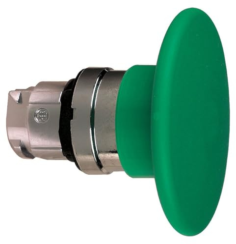 Schneider Electric ZB4BR3 Mushroom Pushbutton 60mm Dia, Green Ø60 Mushroom Pushbutton Head Ø22 Spring Return