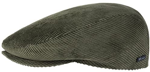 Lipodo Cordial Flatcap Schirmmütze Breitcord Uni einfarbig Made in Italy Damen und Herren Sommer Winter