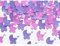 Konfetti Kinderwagen 18x19mm 15g - Party Dekoration für Baby oder Kindergeburtstag - Babyparty Tischdeko Mädchen - Tischkonfetti Streudeko - Confetti - Rosa Lila