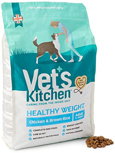 Vet's Kitchen Dry Dog Food Adult Chicken & Brown Rice Healthy Weight 3kg