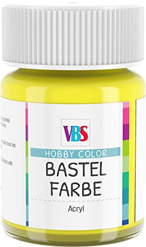 VBS Bastelfarbe 15ml Acrylfarbe Hobby Color Zitronengelb