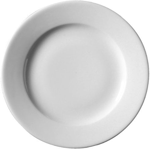 Genware Royal Classic Plates 31cm - Pack of 6 | 12.25inch Dinner Plates, Porcelian Plates, White Plates | Commercial Quality Tableware for Domestic and Catering Use