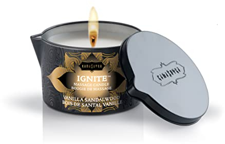 KamaSutra Massagekerze Tahitian Sandalwood (Tahitianisches Sandelholz), 1er Pack (1 x 170 g)