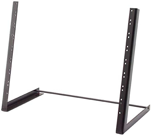 Stagg 13278 Abgeschrägtes 48,3 cm (19 Zoll) 8 HE Rack Desktop-Stativ für Audio-Apparatur