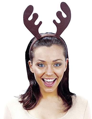 W WIDMANN MILANO Party Fashion 1511A - Rentiergeweih, Haarreif, Accessoire, Haarschmuck, Kopfschmuck, Weihnachten, Karneval, Fasching, Mottoparty