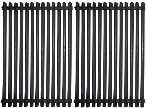 Music City Metals 53812 Stamped Porcelain Steel Cooking Grid Replacement for Select Gas Grill Models by Kalamazoo, Kenmore and Others, Set of 2