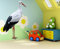 Apalis Wandtattoo No.346 Weißer Storch 60x95cm Wandsticker Kinderzimmer Tier Zoo Vogel, Größe:95cm x 60cm