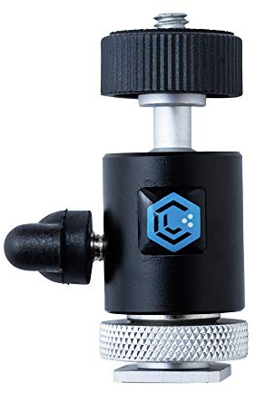 Lume Cube - DSLR Hot Shoe Mount - 1/4-Zoll-Stativgewinde - Videoleuchte oder Blitzgerät - leichtes Metall - praktische Beleuchtung für GoPro, Smartphone und DSLR