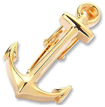 IFSONG Männer heiraten MIT krawatte und Gold - Anker Persönlichkeit krawattennadel geschenk - box