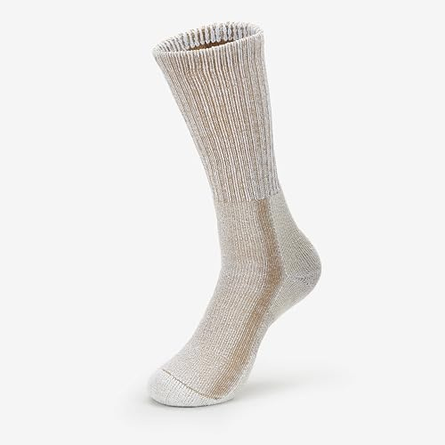Thorlos Mens Lth Thick Padded Light Crew Hiking Socks, Walnut (1 Pair), Large US