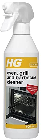 HG Oven, Grill & Barbecue Cleaner Spray, Removes Baked On Food & Burnt-in Grease Fast, For Kitchen & Outdoors (500 ml) (Packaging may vary)