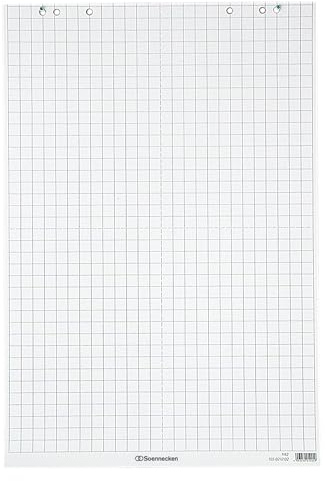 Soennecken Flipchartblock kariert 80g Nr. 1140, 20 Blatt, PA=10Stk 67x99cm