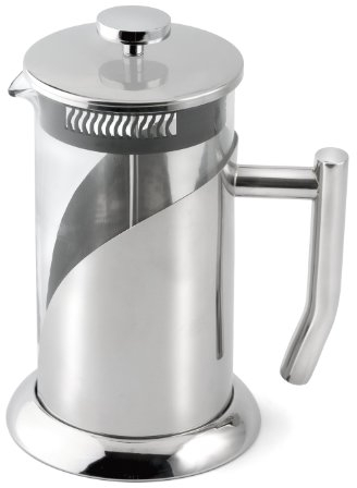 Weis 18135 Pressfilterkanne Glas, Edelstahl klein 0.35 L