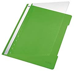 Leitz 41910050 Standard Hefter (A4, langes Beschriftungsfeld, PVC) hellgrün