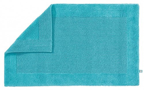 Rhomtuft Badteppiche Prestige Azur - 41 Toilettenvorlage mit Ausschnitt 60x60 cm