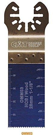CMT Omm03-X1 Lama Taglio dal Pieno e Rifilatura per Legno 28 mm, Attacco Universale, Grigio/Blu