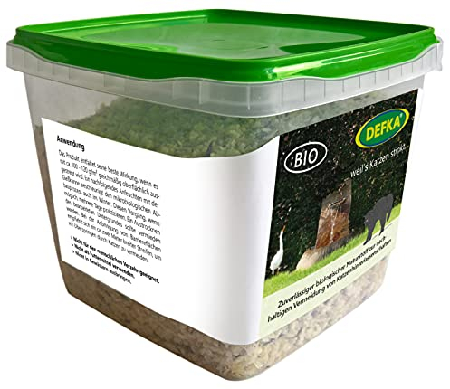 DEFKA 0,5 kg Zuverlässiger biologischer Naturstoff zur nachhaltigen Vermeidung von Katzenhinterlassenschaften - Katzenabwehr - Katzenschreck.