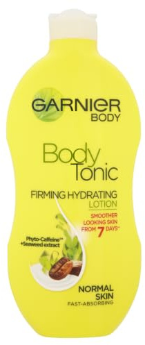 Garnier Body Tonic Firming Body Lotion, Toned & Firmer Skin In 7 Days 400ml | With Phyto-Caffeine and Seaweed Extract, Hydrates, Smoothens Skin Texture, Tones Skin, Stimulating