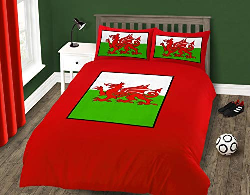 Intimates Single Bed Welsh Dragon Duvet/Quilt Cover Quality Bedding Set