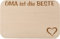 FABRIKSTORES Frühstücksbrettchen/Frühstücksbrett mit Gravur Oma ist die Beste als Geschenk - Buchenholz - Abgerundete Ecken - Geschenkidee ideal für Muttertag oder andere Anlässe - Gute Qualität