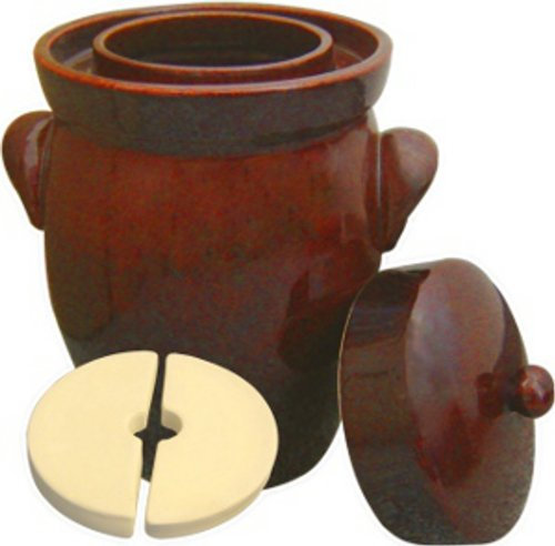 7 l (1,9 L) K & K Keramik alemán Made – Olla para fermentación, kerazo F2