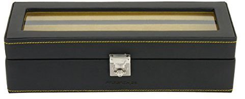Friedrich|23 Unisex Chronos Uhrenkasten für 5 Uhren Leder 26122-2