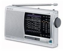 Sony ICF-SW11 FM Stereo/SW/MW/LW 12 Band Receiver - Silver