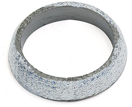 sourcing map Cabecera del Múltiple círculo de Escape Brida para Coche 15mm X 60mm