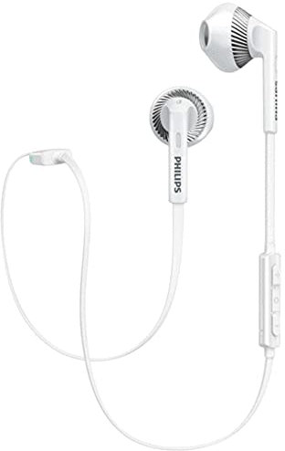 Philips SHB 5250WT In-Ear Bluetooth Kopfhörer mit Mikrofon (Earbud, 4.5 Stunden Akku) weiß