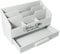 Schreibtisch-Organizer Weiß Mit 5 Fächern Und Schublade - Holz Briefbox Ständer Briefablage Letterbox Ablage Büro Organizer Schreibtisch Briefständer Briefhalter Utensilio
