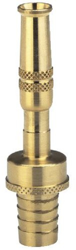 Pulverizador GARDENA Comfort de latón: pulverizador de jardín de metal para conexión a mangueras de 13 mm (1/2 ), chorro de agua ajustable y bloqueable (7165-20)