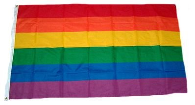 Fahne / Flagge Regenbogen NEU 150 x 250 cm Flaggen