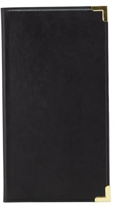 Securit Classic Lederoptik Rechnungsmappe 23x13cm , Schwarz