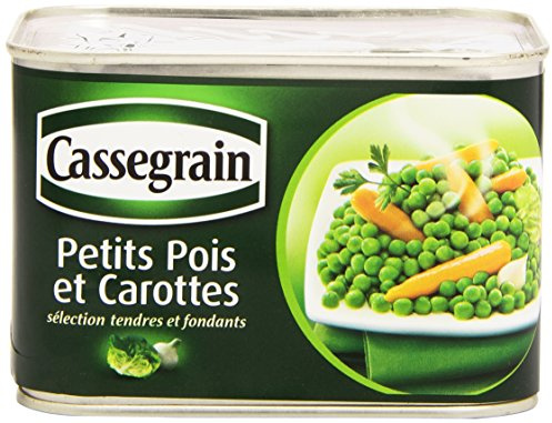 Cassegrain Petits Pois Carottes la boîte de 706 g