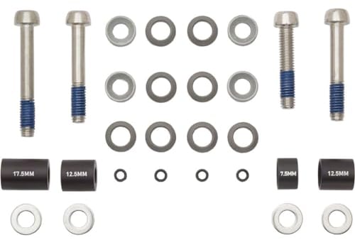 Avid Bremsen Spacerset Disc Adapter 20S Bremshalterungen, Schwarz, One Size