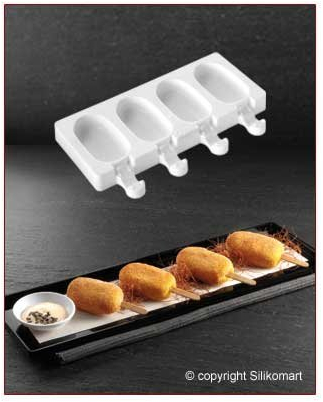 Moule à 4 mini glaces classiques - Silikomart