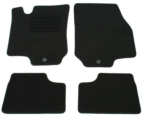 AD Tuning HG2860 Velours Fußmatten Set (4-teilig) Schwarz Passform Autoteppiche