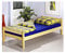 IDIMEX Einzelbett Bett Kinderbett Jugendbett Holzbett Massivholzbett Landhausbett Gästebett Boris, Kiefer massiv in 90 x 200 cm, Natur