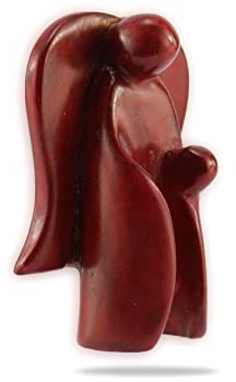 budawi® Engel Schutzengel Deko Figur aus Speckstein