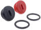 MZA Meyer-Zweiradtechnik 60065 Set Verschlussschraube Inklusiv 2X O-Ring zum Kupplungsdeckel für S51, S53, S70, S83, SR50, SR80, KR51/2, Schwarz/Rot