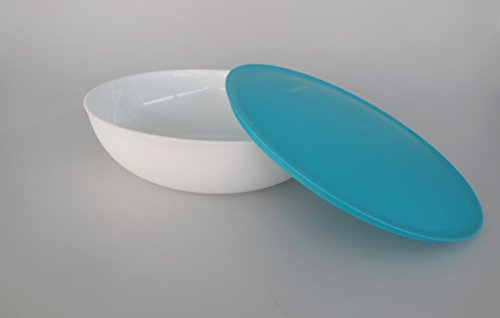 TUPPERWARE Allegra 3,5 L türkis weiß Schüssel Schale Servierschale