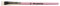 Décopatch PC10PKO - Un pinceau pure soie n°10 longueur 14 cm - Largeur du pinceau 1 cm - Couleur du pinceau rose